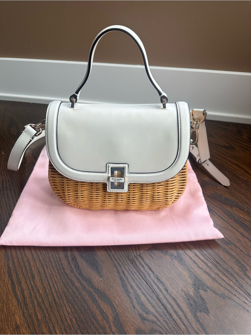 Kate Spade Gracie Wicker Medium Top-handle bag